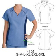 4105 - Molde de Delantal manga raglan