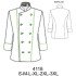 4118 - Molde de Chaqueta chef mujer