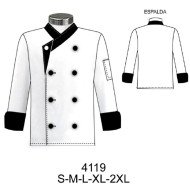 4119 - Molde de Chaqueta de chef