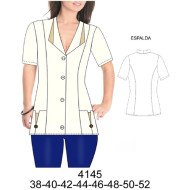 4145 - Molde de Delantal cuello smoking