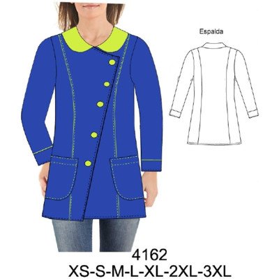 4162 - Molde de Delantal asimétrico parvularia