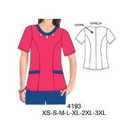 4193 - Molde de Delantal con aberturas en escote, cierre en espalda