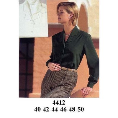 4412 - Molde de Blusa dama cuello doble