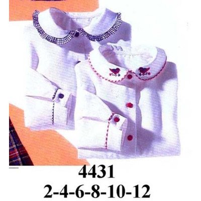 4431 - Molde de Blusa niña cuello bebe 4431 - Molde de Blusa niña cuello bebe