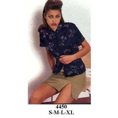 4450 - Molde de Blusa cuello mao corte princesa