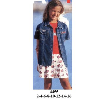4455 - Molde de Blusa y mino lola semi entallada 4455 - Molde de Blusa y mino lola semi entallada