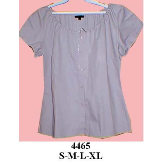 4465 - Molde de Blusa escote con cordón