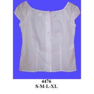 4476 - Molde de Blusa manga pestaña elasticada