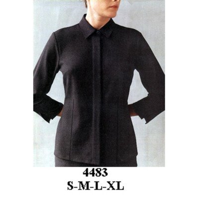 4483 - Molde de Blusa camisera botón tapado semi entallada 4483 - Molde de Blusa camisera botón tapado semi entallada