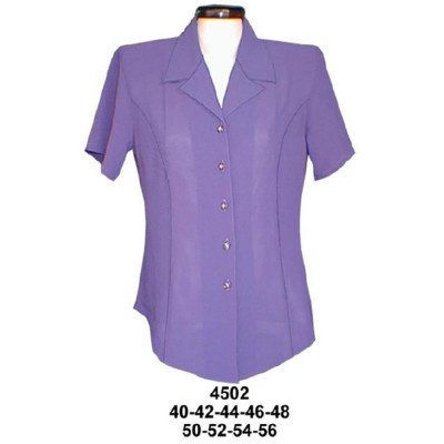 4502 - Molde de Blusa cuello sport corte princesa 4502 - Molde de Blusa cuello sport corte princesa