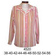 4520 - Molde de Blusa camisera clásica manga larga