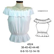 4524 - Molde de Blusa bambula