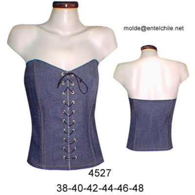 4527 - Molde de Corse strapless 4527 - Molde de Corse strapless