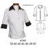 4546 - Molde de Blusa con cierre entallada sesgada