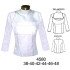 4580 - Molde de Blusa con corte bajo busto y aplicación en cierre