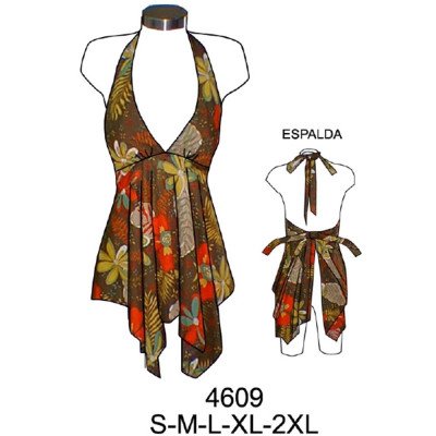 4609 - Molde de Blusa amarrada al cuello y en espalda faldones en punta 4609 - Molde de Blusa amarrada al cuello y en espalda faldones en punta