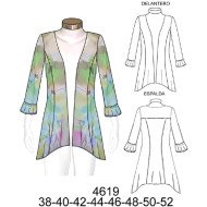 4619 - Molde de Tapado gasa manga 3/4