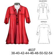 4637 - Molde de Blusón con pata y cuello