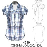 4639 - Molde de Blusa entallada juvenil