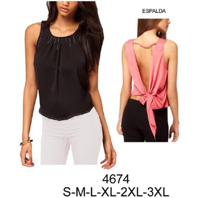 4674 - Molde de Blusa, espalda escotada