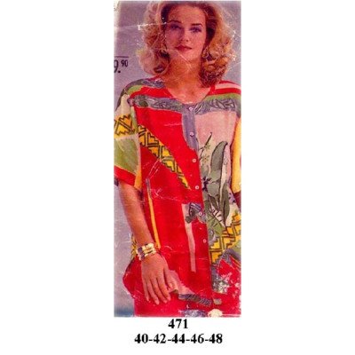 471 - Molde de Blusas escote redondo