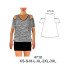 4710 - Molde de Blusa son hombros, con vuelo