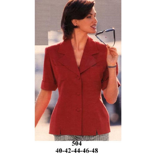 504 - Molde de Blazer sin forro corte princesa