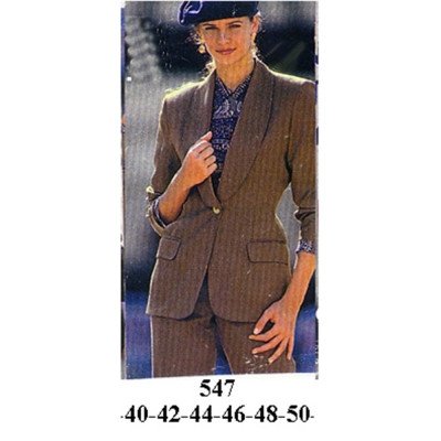 547 - Molde de Blazer cuello smoking 547 - Molde de Blazer cuello smoking