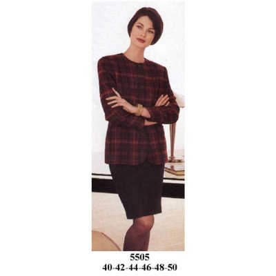 5505 - Molde de Blazer escote redondo,