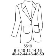 5519 - Molde de Blazer colegial