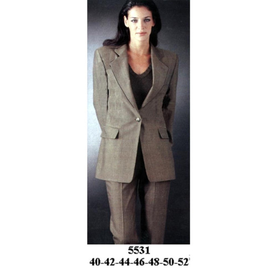 5531 - Molde de Blazer dama 1 boton