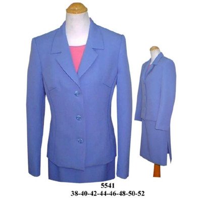 5541 - Molde de Blazer corte princesa y falda con aberturas 5541 - Molde de Blazer corte princesa y falda con aberturas