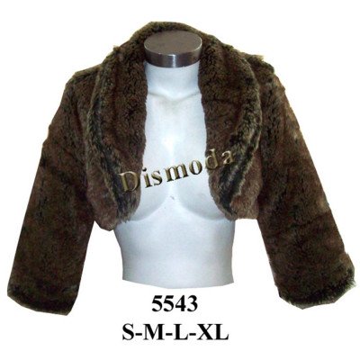 5543 - Molde de Bolero de piel cuello smoking 5543 - Molde de Bolero de piel cuello smoking