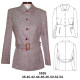5555 - Molde de Blazer con cuello corte en cintura 5555 - Molde de Blazer con cuello corte en cintura