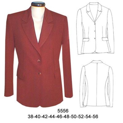 5556 - Molde de Blazer sastre solapa en punta 5556 - Molde de Blazer sastre solapa en punta