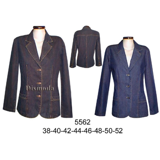 5562 - Molde de Blazer jeans