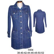 5564 - Molde de Abrigo jeans 12 onz