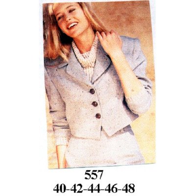 557 - Molde de Chaqueta de cuello con solapa, cierre de botones y manga larga 557 - Molde de Chaqueta de cuello con solapa, cierre de botones y manga larga