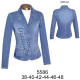 5586 - Molde de Blazer 3 botones corte prinsesa entallado (largo 54 cms)