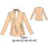 5594 - Molde de Blazer cruzado cuello mao corte princesa