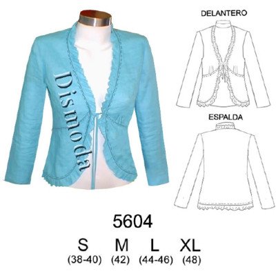 5604 - Molde de Blazer con amarra 5604 - Molde de Blazer con amarra