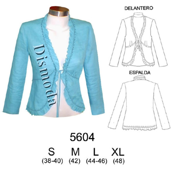 5604 - Molde de Blazer con amarra