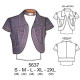 5637 - Molde de Bolero jeans manga pestaña 5637 - Molde de Bolero jeans manga pestaña