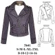 5641 - Molde de Chaqueta corta ajustada con bolsillo y cierres 5641 - Molde de Chaqueta corta ajustada con bolsillo y cierres