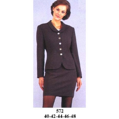 572 - Molde de Blazer entallado cuello redondo 572 - Molde de Blazer entallado cuello redondo