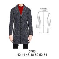 5766 - Molde de Chaquetón entallado con solapa (juvenil)