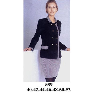 589 - Molde de Blazer cruzado envivado 589 - Molde de Blazer cruzado envivado