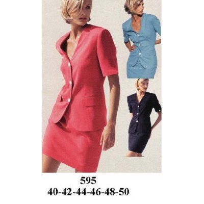 595 - Molde de Blazer manga corta 595 - Molde de Blazer manga corta