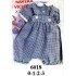 6018 - Molde de Conjunto de polera con cuello peter pan y manga corta con puño, y pantalón corto con tirantes, pretina elasticada y basta elasticada