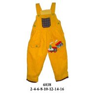 6038 - Molde de Jardinera con tirantes ajustables, bolsillos delanteros y pechera con bolsillo central